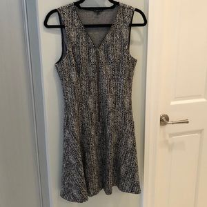 Theory sleeveless herringbone dress